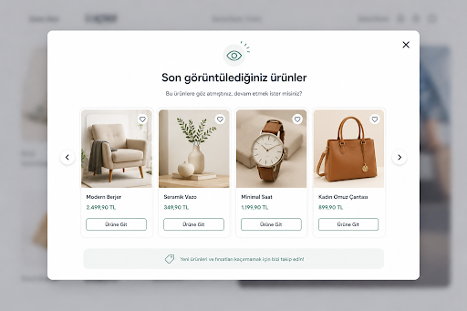Product Reminder Pop-up